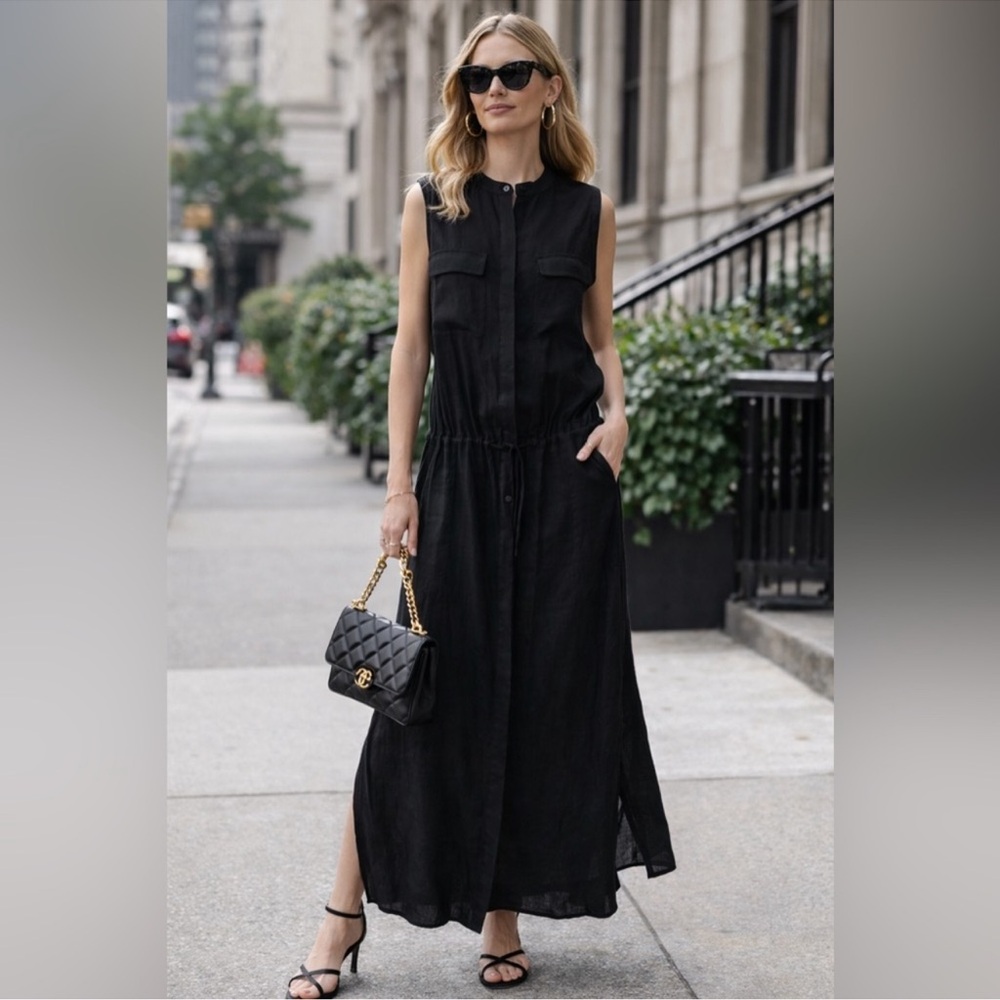 Vince Long Dress – Black